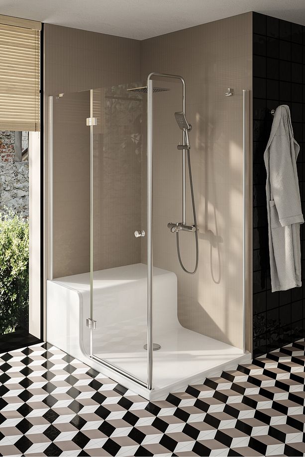 Shine Square A45699 Duş Sistemi, Krom - 2