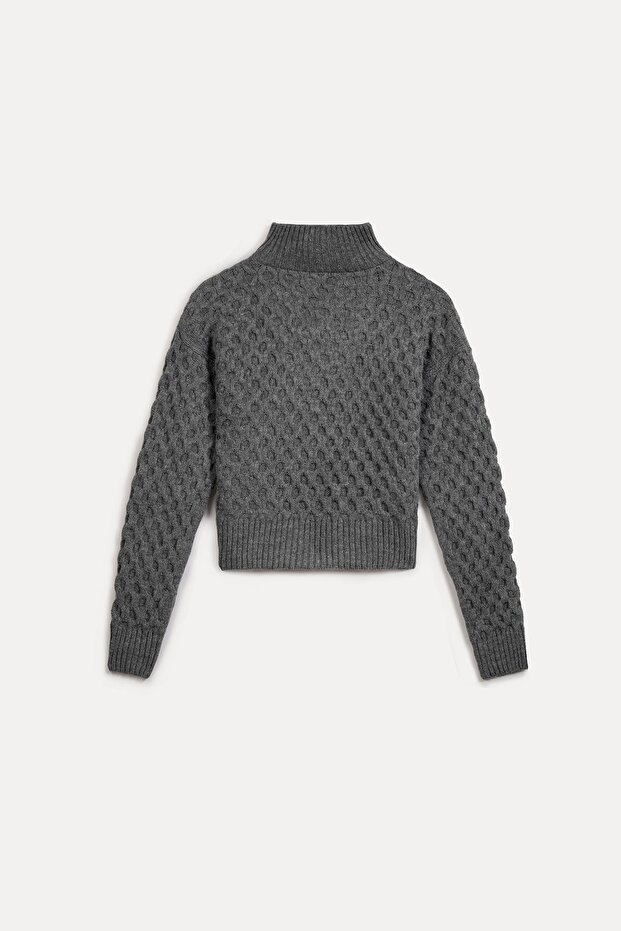 Pullover mit Reißverschlusskragen - 8