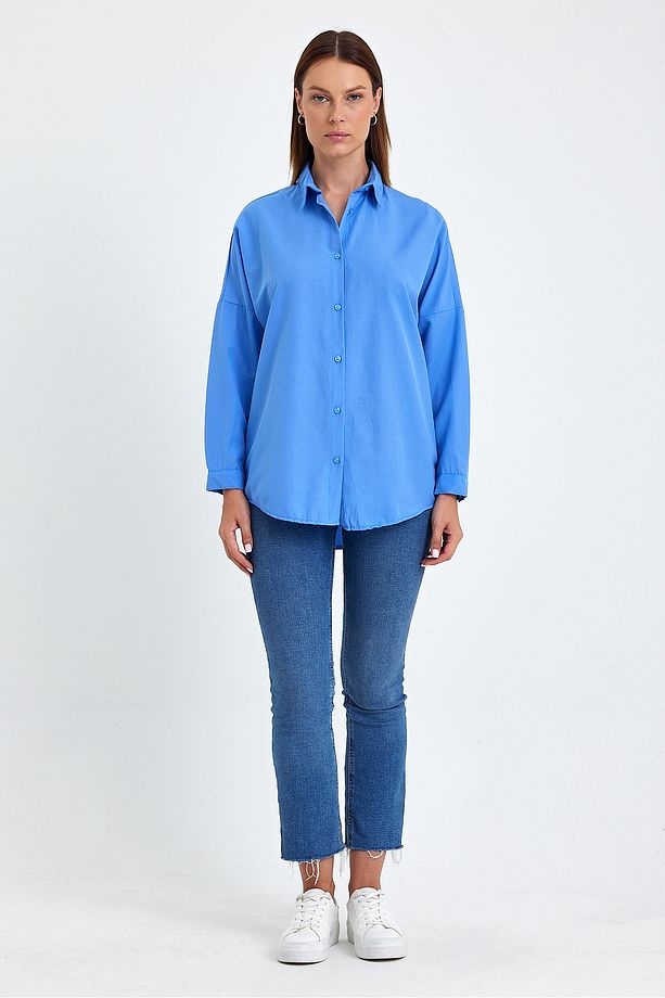 Oversize Uzun Basic Gömlek Ds22yb113900 - 2