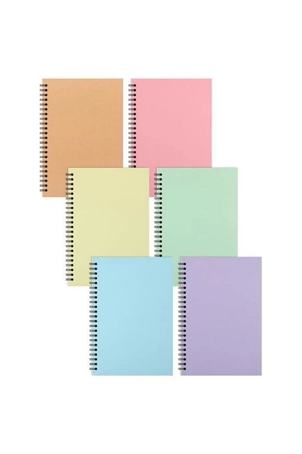 Bayındır & Spiralli Sert Kapak Pastel Okul Defteri 13x21 100 Yaprak Kareli 1 Adet - 1