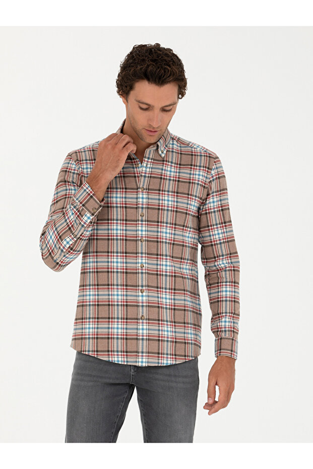 Vizon Regular Fit Uzun Kollu Gömlek 50272912-VR052 - 3