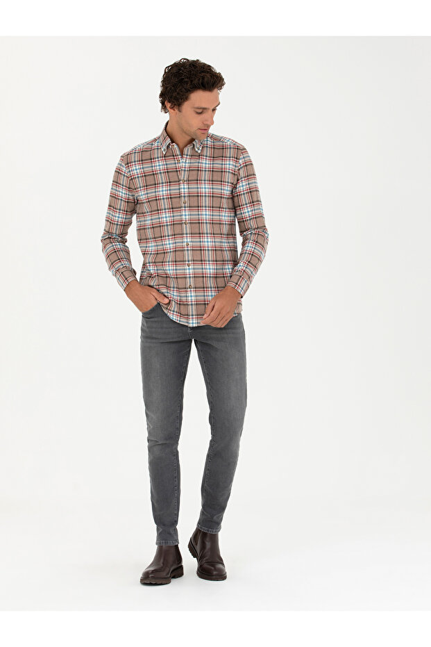 Vizon Regular Fit Uzun Kollu Gömlek 50272912-VR052 - 4