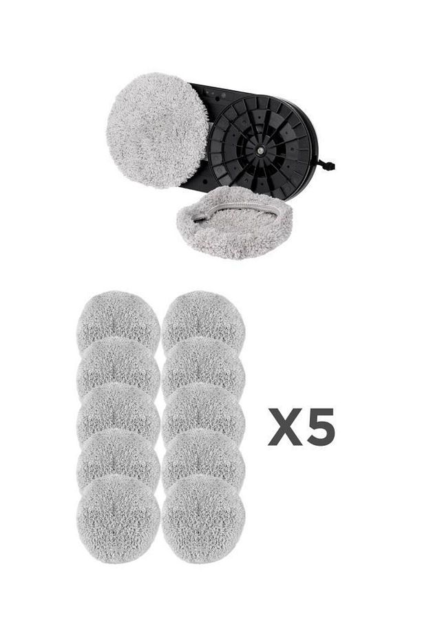 Cam Temizleme Robotu 5'li Set (10 ADET) Ddc55 , C65 , C6 , S8 Uyumlu Mikro Fiber Yedek Bezi - 1