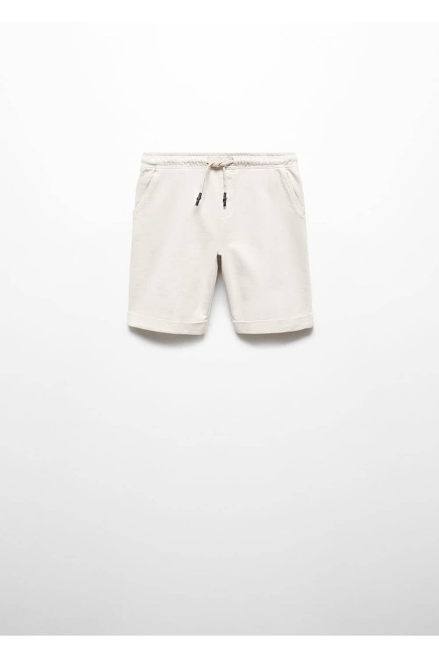 Beli lastikli bermuda şort - 2