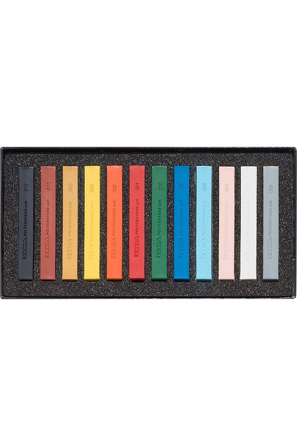 Polycrayon Soft 12'li Toz Pastel Boya Ana Renkler / L5651120 - 2