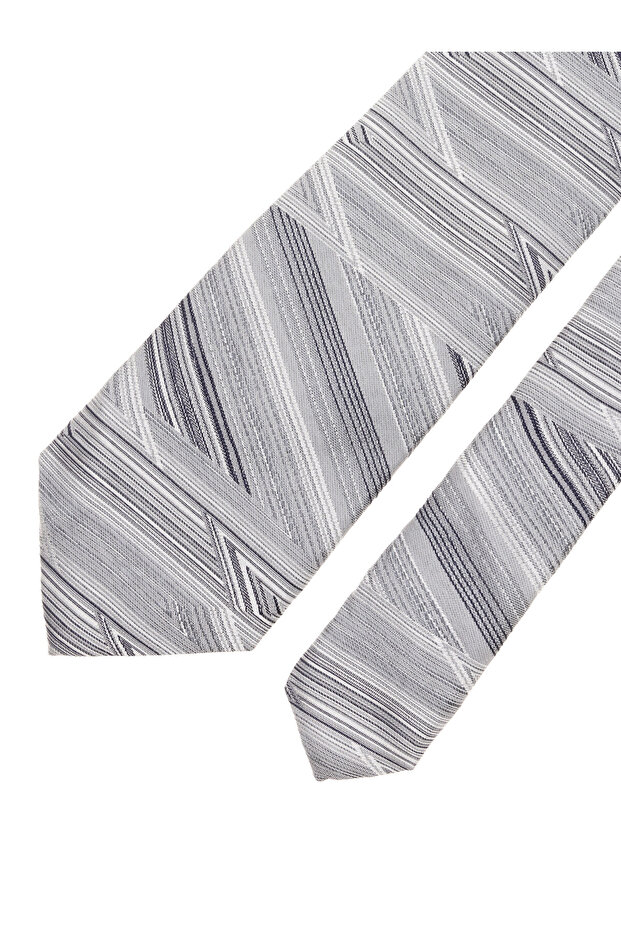 Gray Silk Tie 50274256 -100