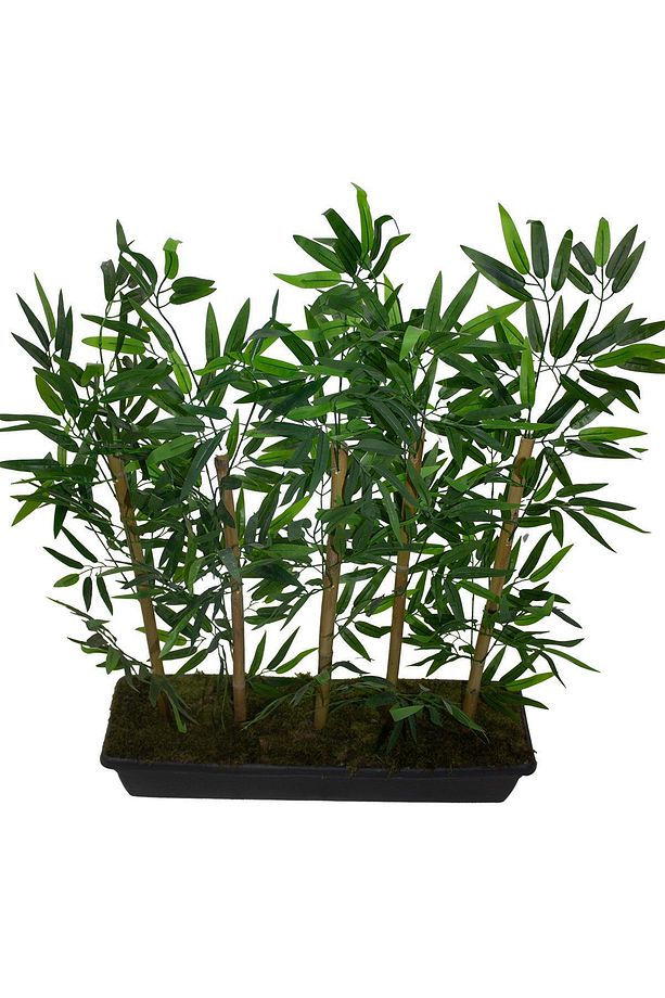 Yapay Bambu Seperatör Antrasit Saksılı 100 Cm - 2