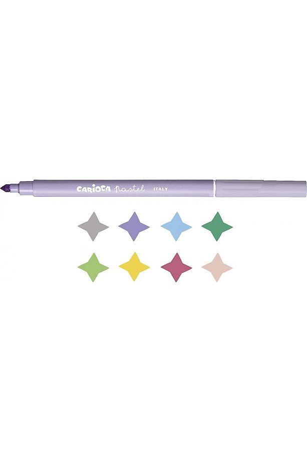 Süper Yıkanabilir 8'li Pastel Renk Keçeli Kalem / 43032 - 2
