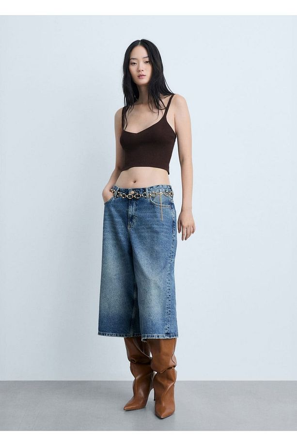 Triko cropped bluz - 2