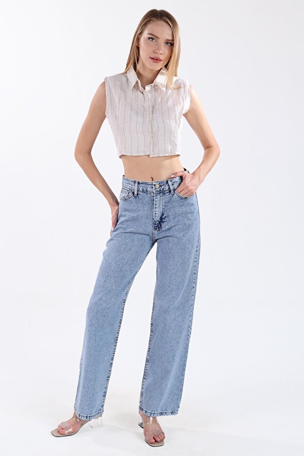 Blugi Ice wide-leg 11107 - 1