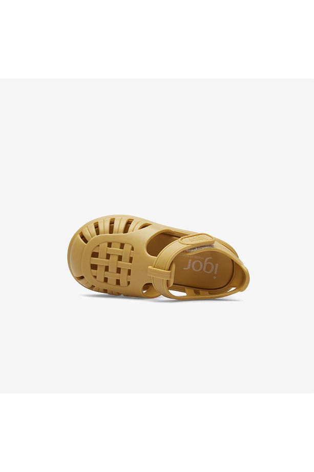 Tobby Solid Bebek Sarı Sandalet - 4