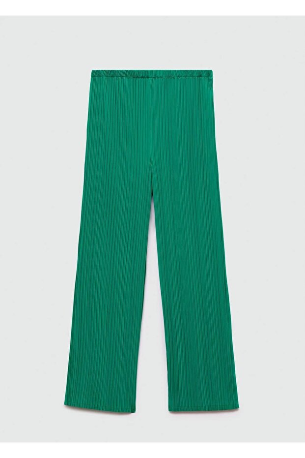 Dökümlü pilili pantolon - 3