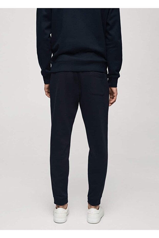 İpli pamuklu jogger - 4