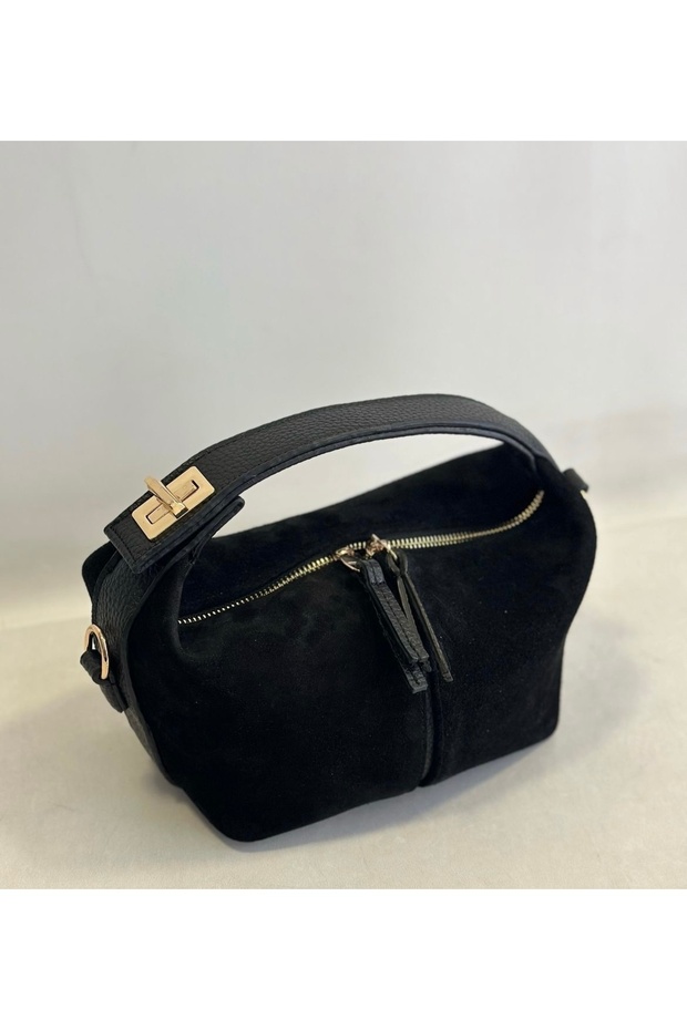 Women's Suede Genuine Leather Shoulder Bag New Season Small Size