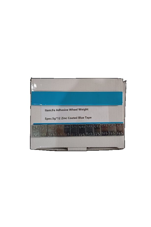 Yapıştırma Balans Kurşunu, Galvaniz Sac Üzeri Geniş Mavi Bantlı, Paketinde 100 Adet, Net 6kg - 1