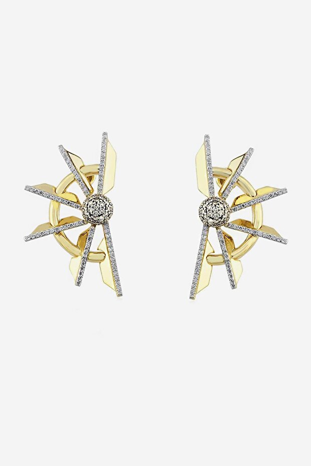 Single Star Glitter Women's Stud Earrings