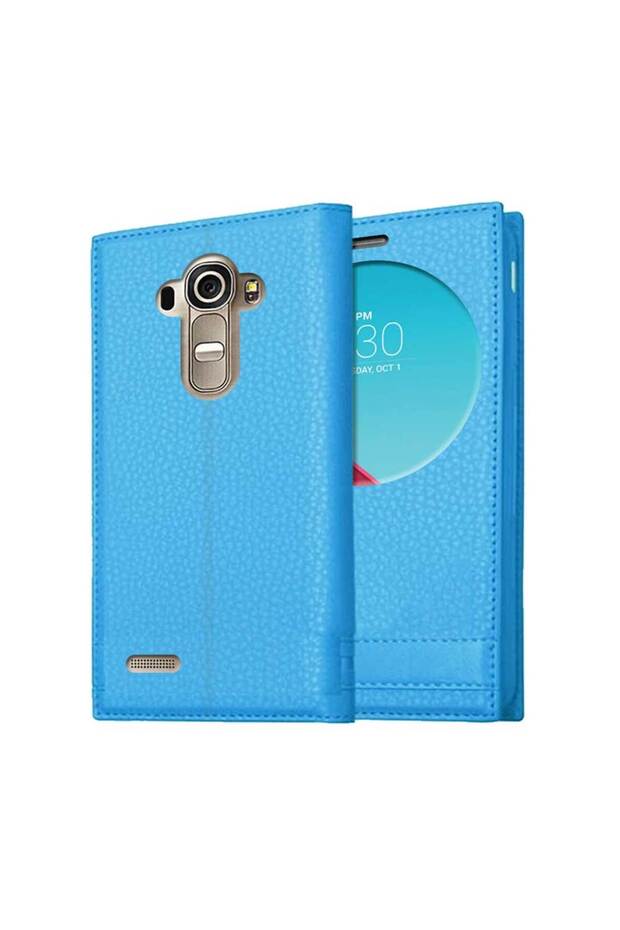 حافظة ماغنوم متوافقة مع LG G4 مع غطاء نافذة