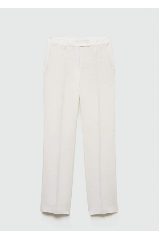 %100 keten pantolon - 3