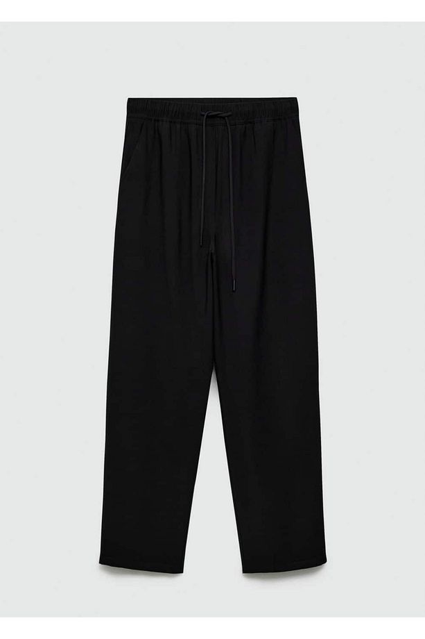 Bağcıklı jogger pantolon - 3