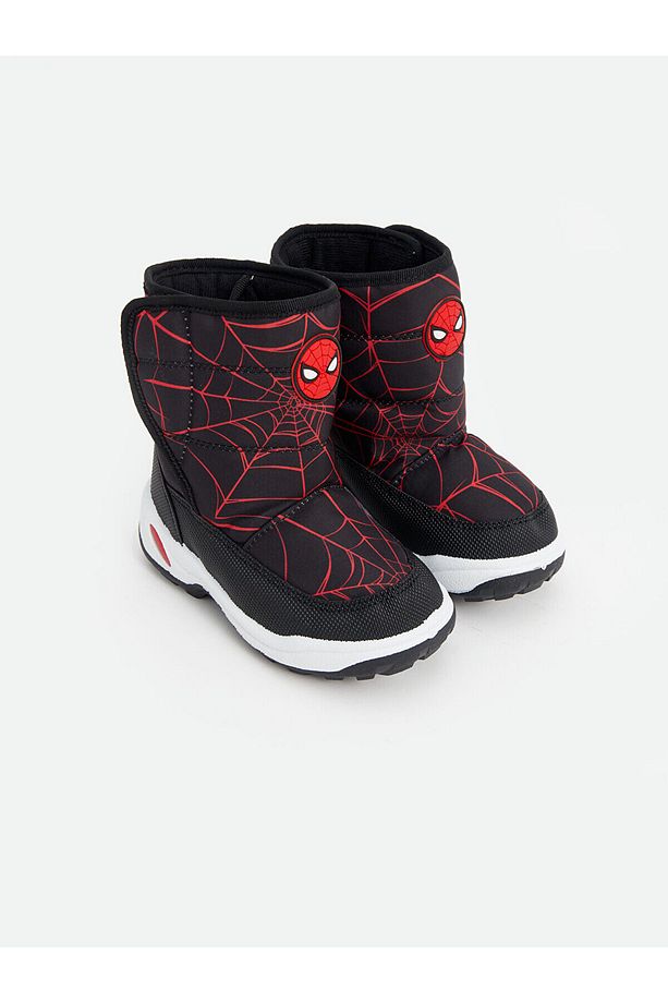 LCW STEPS Siyah Spiderman Baskılı Erkek Bebek Kar Botu - 1