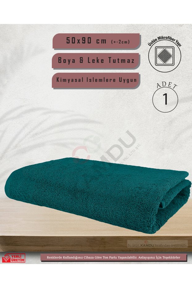 1 Piece 50X90Cm Turquoise Microfiber Hair Towel, Sports and Barber Towel, Shower Towel