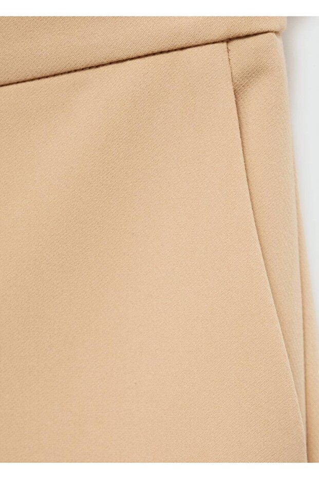 Dökümlü flare pantolon - 5