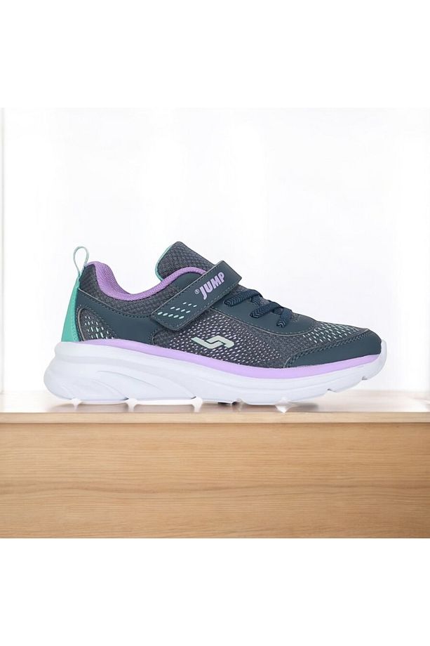 kız çocuk cırtlı fileli spor ayakkabı , comfort taban - 1