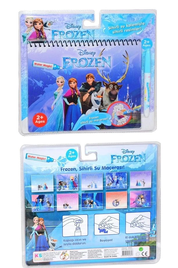 Dijital Çizim Tableti  Grafik Not Yazma Eğitim Tableti Sihirli Boyama Kitabı Elsa Anna 2'li Set - 3