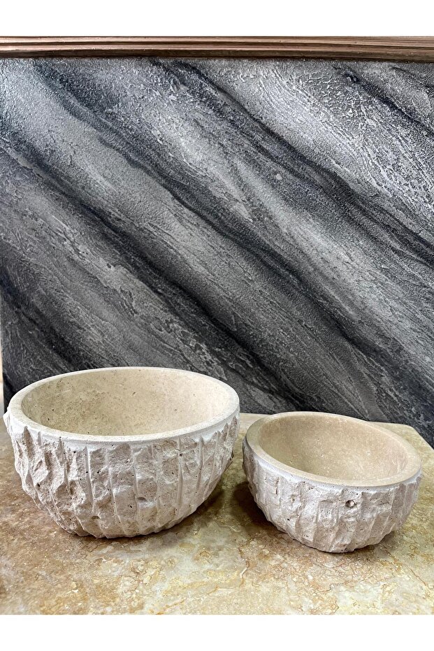 Doğal Traverten Kase - 5