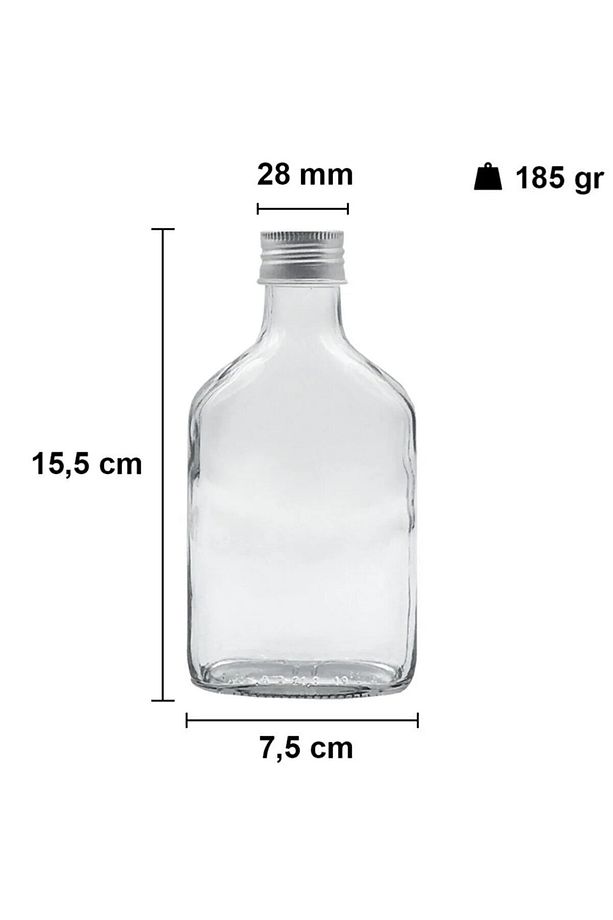 Cold Brew Yassı Cam 200ml Şişe 6 Adet - 4