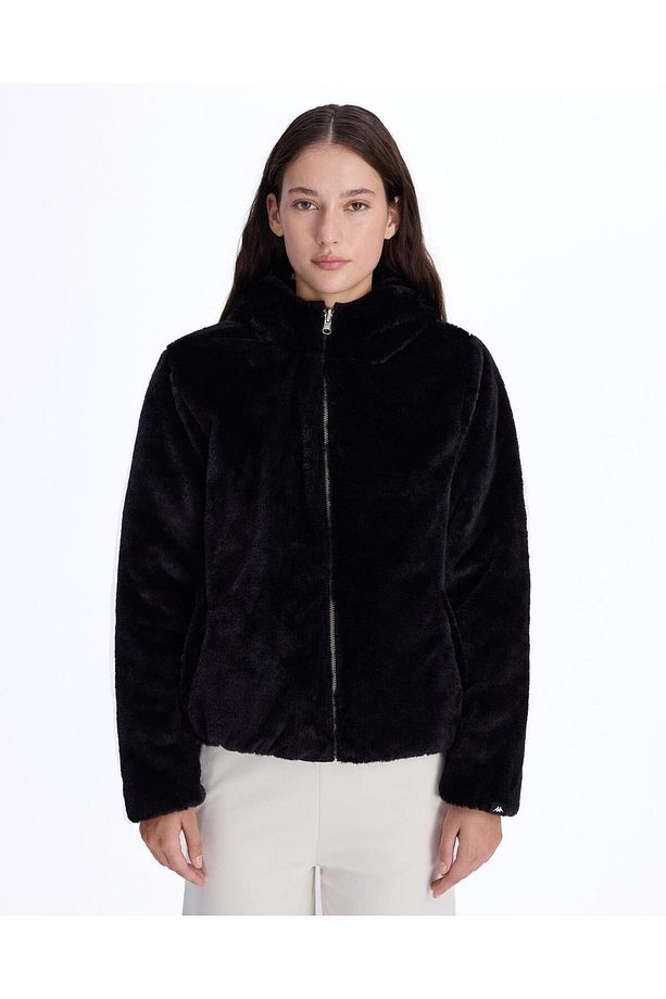 Authentic Sarano Çift Tarafli Kadın Siyah Oversize Fit Sherpa - 1