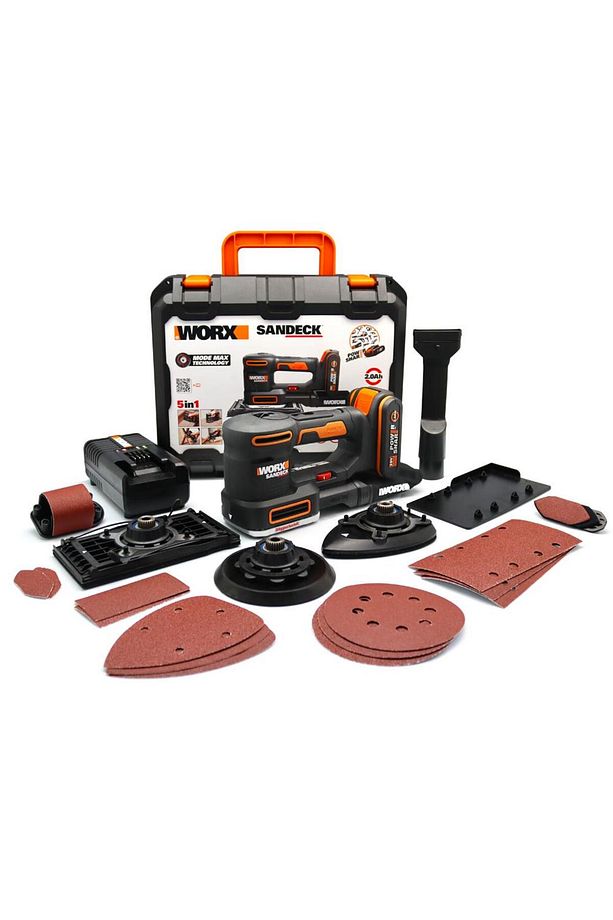 Wx820 20volt 2.0ah. Li-ion Profesyonel Devir Ayarlı Çok Amaçlı Şarjlı Zımpara - 1