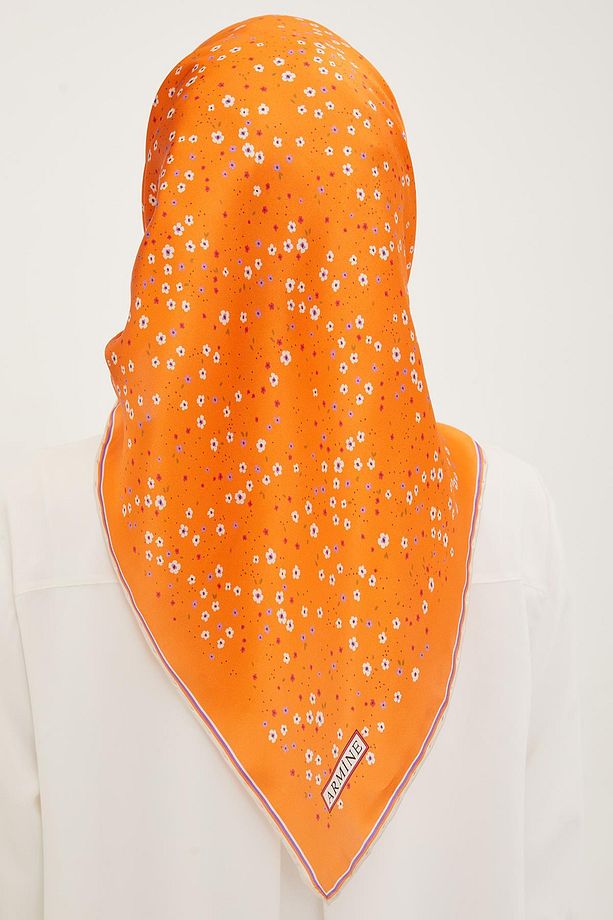 İpek Eşarp Nostalji Serisi Twill 8900-04nt - Twill (TİVİL) Ipek - 4