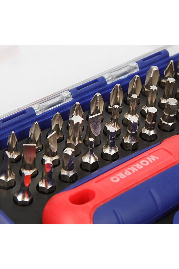 WP200517 38 Parça Profesyonel CR-V Cırcırlı Bits Tornavida Seti - 4