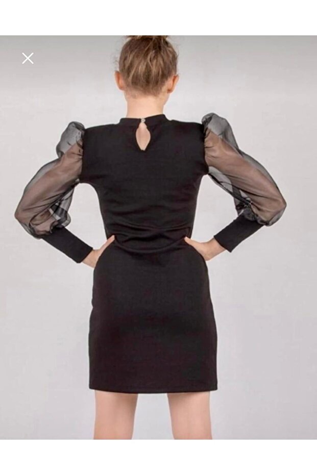 Balon Kol Elbise - 3