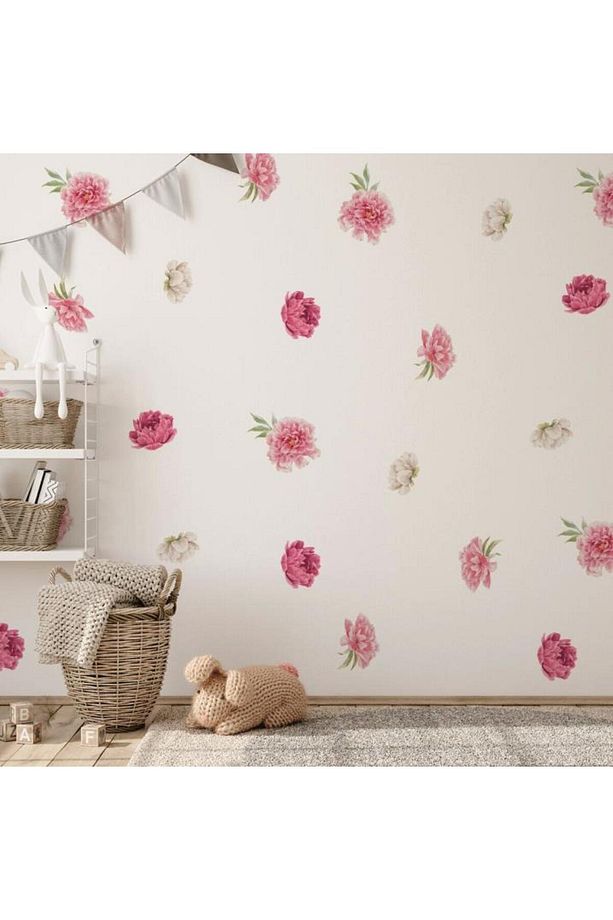 Botanik Pastel Pembeli Çiçekli,boho Bohem Minimalist Dekorasyon Popüler Çıkartma Modelleri - 4