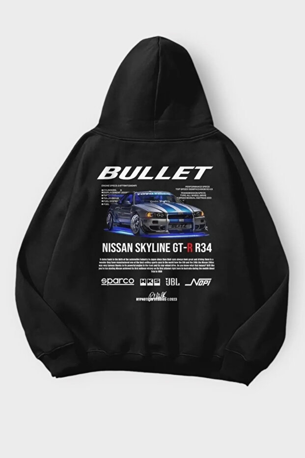 Hooded Fast and Furious Suki Back Printed Sweatshirt