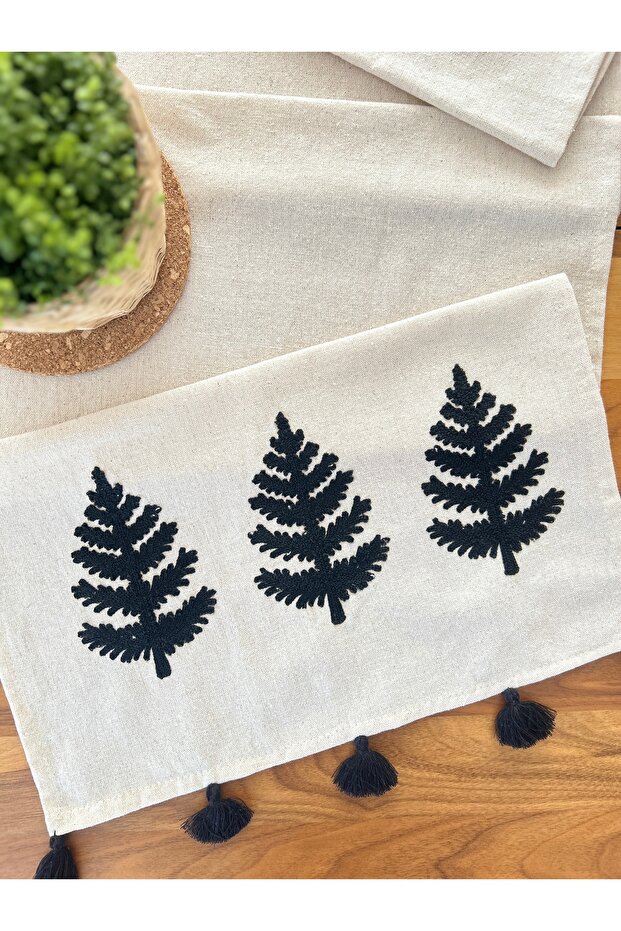 عداء موديل لوريل من الكتان مقاس 45x140 - 2