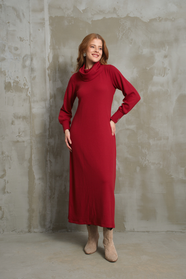 BURGU TRİKO ELBİSE - 5