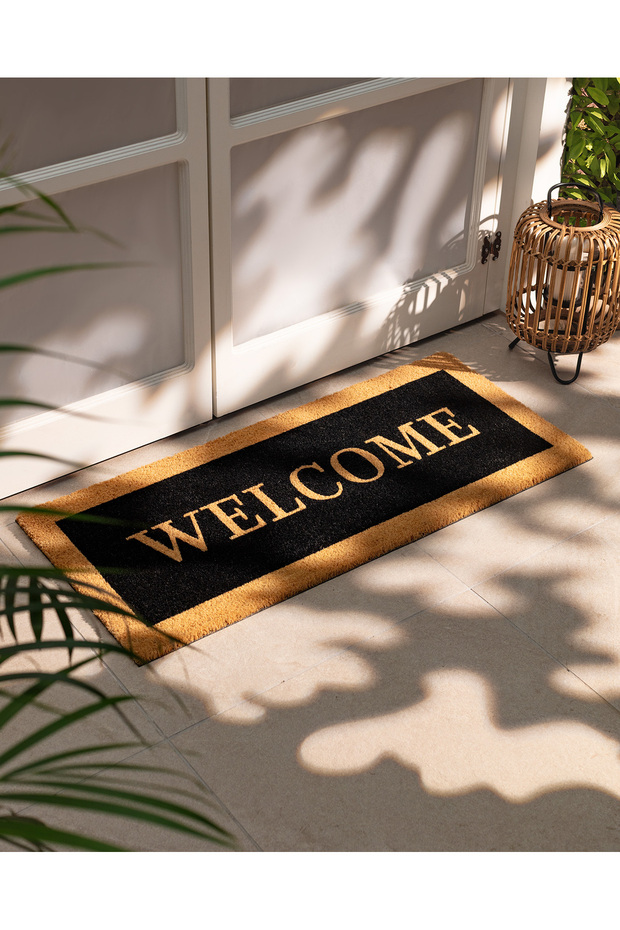 Provence Kapı Önü Paspası - Siyah - 45x100 Cm - 1