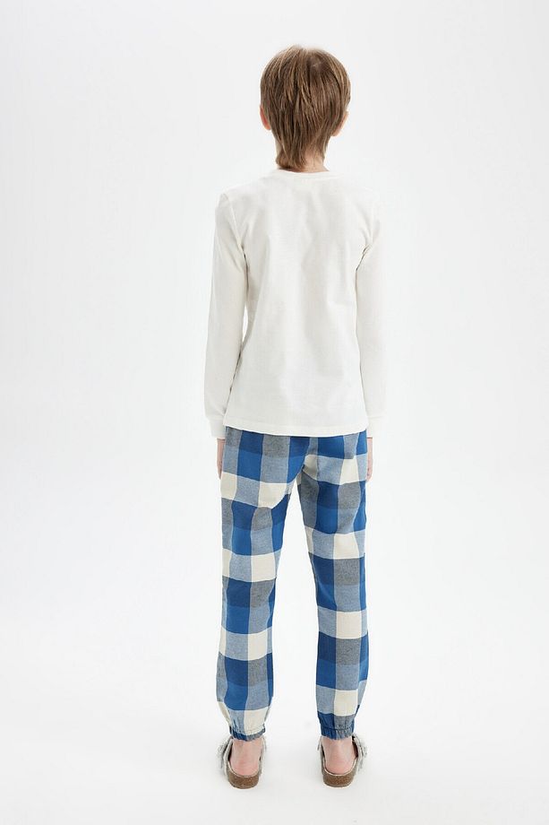 Erkek Çocuk Pijama Takım Uzun Kollu Üst Beli Lastikli Uzun Alt A6723a824wn - 4