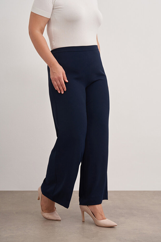 Arka Bel Lastikli Pantolon - 4