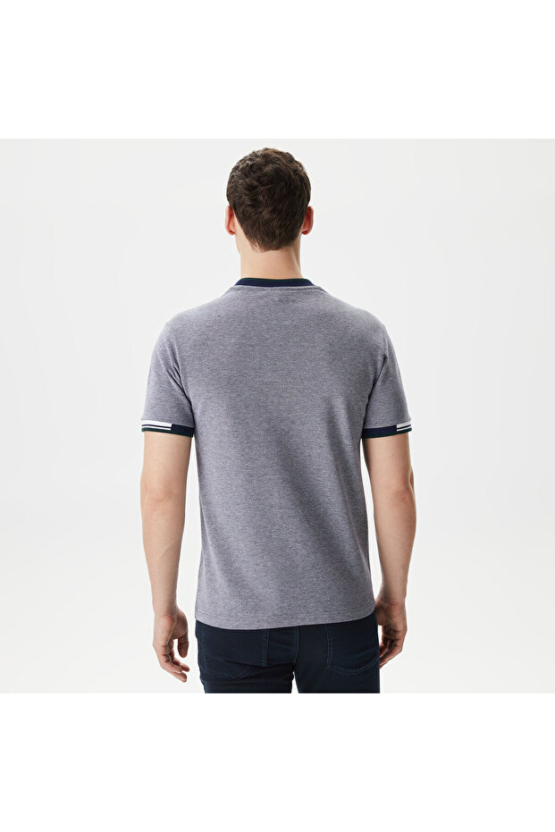 Erkek Regular Fit Bisiklet Yaka Lacivert T-Shirt - 2