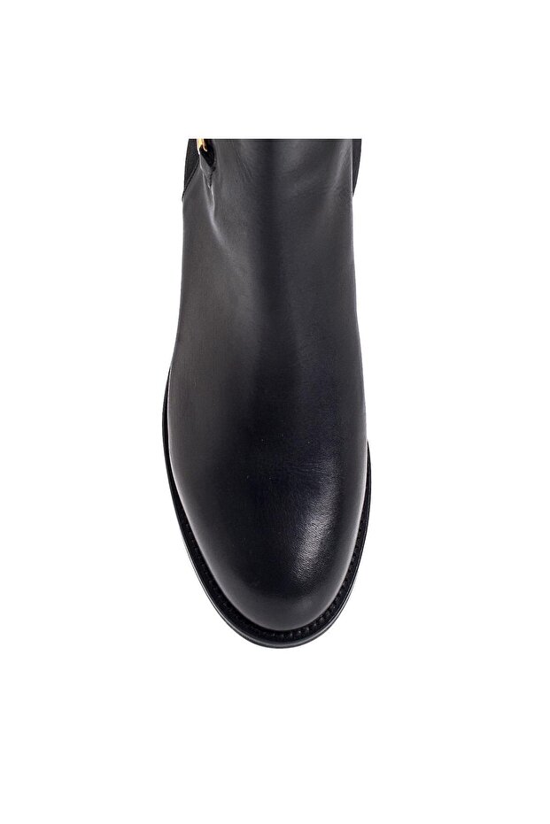 REGNA SİYAH DERİ Kadın DÜZ BOT - 5