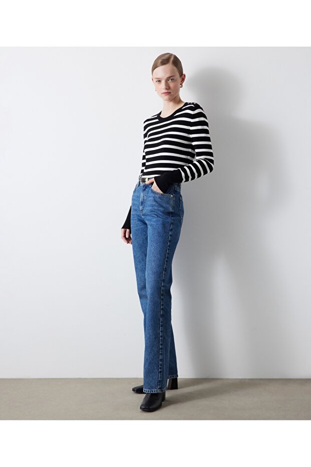 Bootcut Fit Jean Trousers - Relaxed Fit