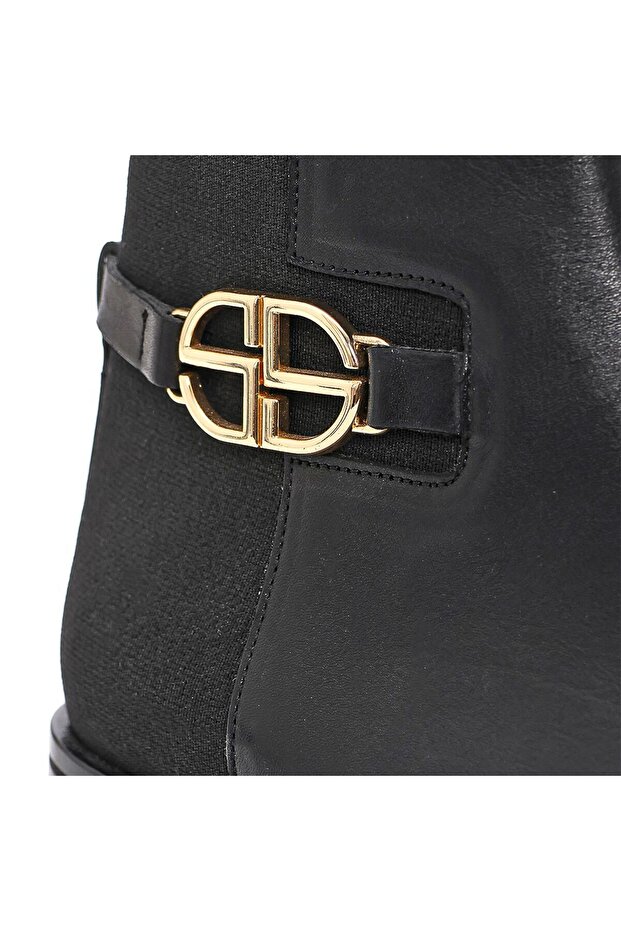 REGNA SİYAH DERİ Kadın DÜZ BOT - 3