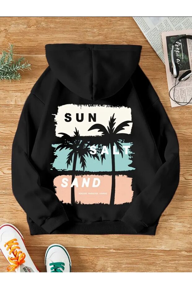 Sunsand Patterned 2 Thread Soft Sweatshirt - 1