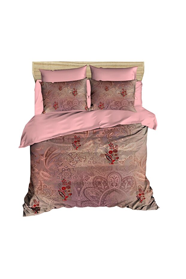 Flower and Pattern Digital Double Duvet Cover Set