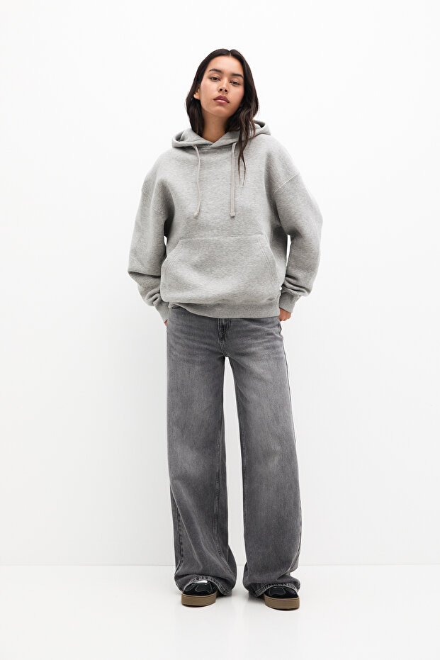 Kapüşonlu basic sweatshirt - 7