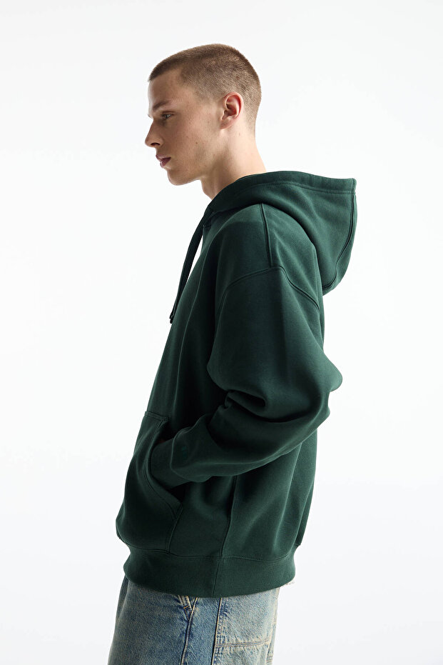 Kapüşonlu basic sweatshirt - 5
